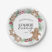 Assiettes En Carton Noël Cookie Exchange Party (Devant)