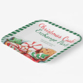 Assiettes En Carton Noël Cookie Exchange Party Festive Vert (Angulaire)