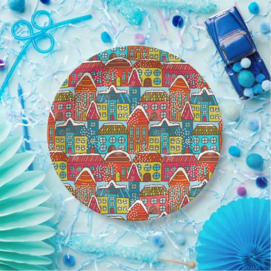 Assiettes En Carton Noël cosy (Fête)