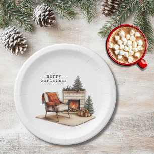 Assiettes En Carton Noël Cozy Hygge