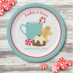 ASSIETTES EN CARTON NOËL CUITS ET CACAO