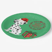 Assiettes En Carton Noël Dalmatien & cadeaux plaques de papier! (Angle)