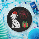 Assiettes En Carton Noël Dalmatien & cadeaux plaques de papier! (Fête)