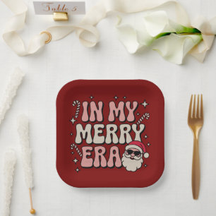 Assiettes En Carton Noël dans mon époque joyeuse et mignonne de Noël