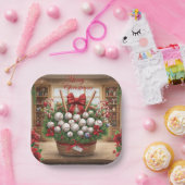 Assiettes En Carton Noël de baseball (Fête)