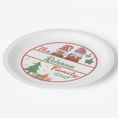 Assiettes En Carton Noël de famille Gnome (Angle)