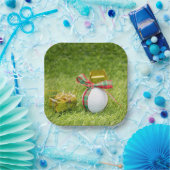 Assiettes En Carton Noël de golf avec balles de golf (Fête)