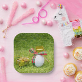 Assiettes En Carton Noël de golf avec balles de golf (Fête)