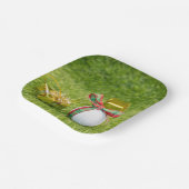 Assiettes En Carton Noël de golf avec balles de golf (Angulaire)