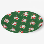 Assiettes En Carton Noël de hockey sur gazon (Angle)