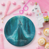 Assiettes En Carton Noël de la reine des glaces magiques (Fête)