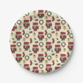 Assiettes En Carton Noël de Nutcracker (Devant)