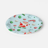 Assiettes En Carton Noël de volley-ball (Angle)