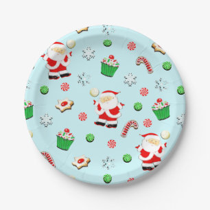 Assiettes En Carton Noël de volleyball