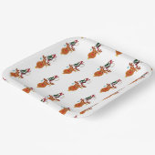 Assiettes En Carton Noel Deer Bells Bauble Rudolf Snowflakes Noël (Angulaire)