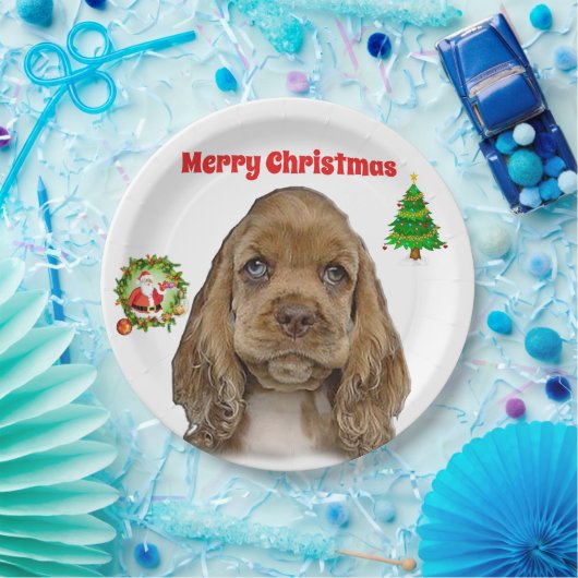 Assiettes En Carton Noël des animaux (Fête)