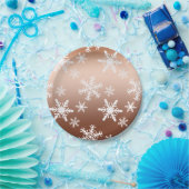 Assiettes En Carton Noël des Flèches blanches d'or (Fête)