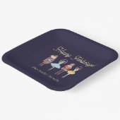 Assiettes En Carton Noël des noisettes (Angulaire)