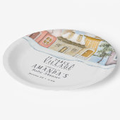 Assiettes En Carton Noël d'hiver Il faut un Baby shower de village (Angle)