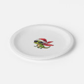 Assiettes En Carton Noël Dragonfly Santa Hat Funny Xmas Enfants (Angle)