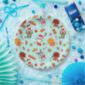 Assiettes En Carton Noël drôle (Fête)