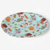 Assiettes En Carton Noël drôle (Angle)