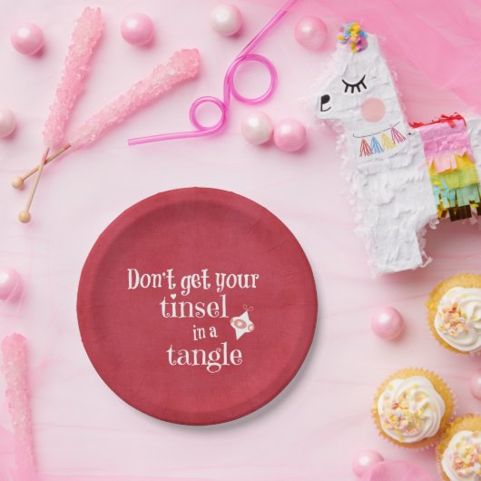 Assiettes En Carton Noël drôle (Fête)