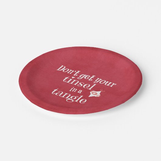 Assiettes En Carton Noël drôle (Angle)