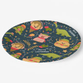 Assiettes En Carton Noël drôle (Angle)