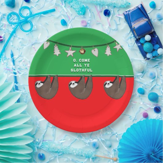 Assiettes En Carton Noël drôle (Fête)