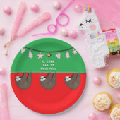 Assiettes En Carton Noël drôle (Fête)