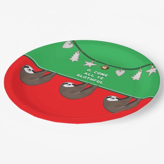 Assiettes En Carton Noël drôle (Angle)