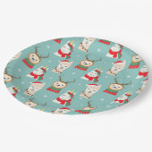 Assiettes En Carton Noël drôle (Angle)