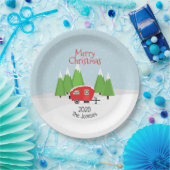 Assiettes En Carton Noël du Camper Retro (Fête)