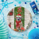 Assiettes En Carton Noël du chien de Rhodesian Ridgeback (Fête)