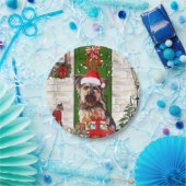 Assiettes En Carton Noël du chien Yorkie (Fête)