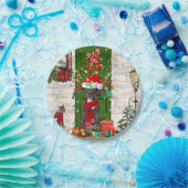 Assiettes En Carton Noël du grand chien Danois (Fête)