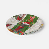 Assiettes En Carton Noël du grand chien Danois (Angle)