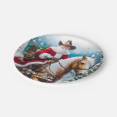 Assiettes En Carton Noël du Père Noël occidental à Palomino (Angle)