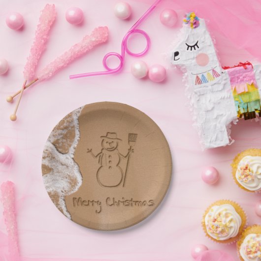 Assiettes En Carton Noël en été (Fête)