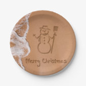 Assiettes En Carton Noël en été (Devant)