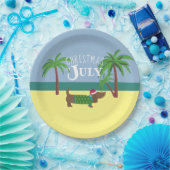 Assiettes En Carton Noël en juillet Dachshund Party (Fête)