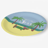 Assiettes En Carton Noël en juillet Dachshund Party (Angle)