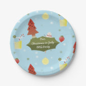 Assiettes En Carton Noël en juillet été BBQ Party Plaques papier (Devant)