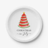 Assiettes En Carton Noël en juillet Watermelon (Devant)