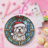 Assiettes En Carton Noël en verre feuilleté maltais (Fête)