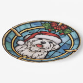 Assiettes En Carton Noël en verre feuilleté maltais (Angle)