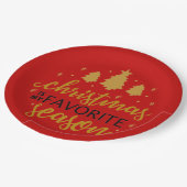 Assiettes En Carton Noël Est Mon Mot D'Art préféré (Angle)