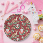 Assiettes En Carton Noël Festif Père Noël (Fête)
