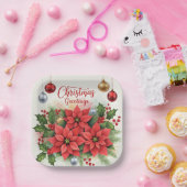 Assiettes En Carton Noël, Festive, (Fête)